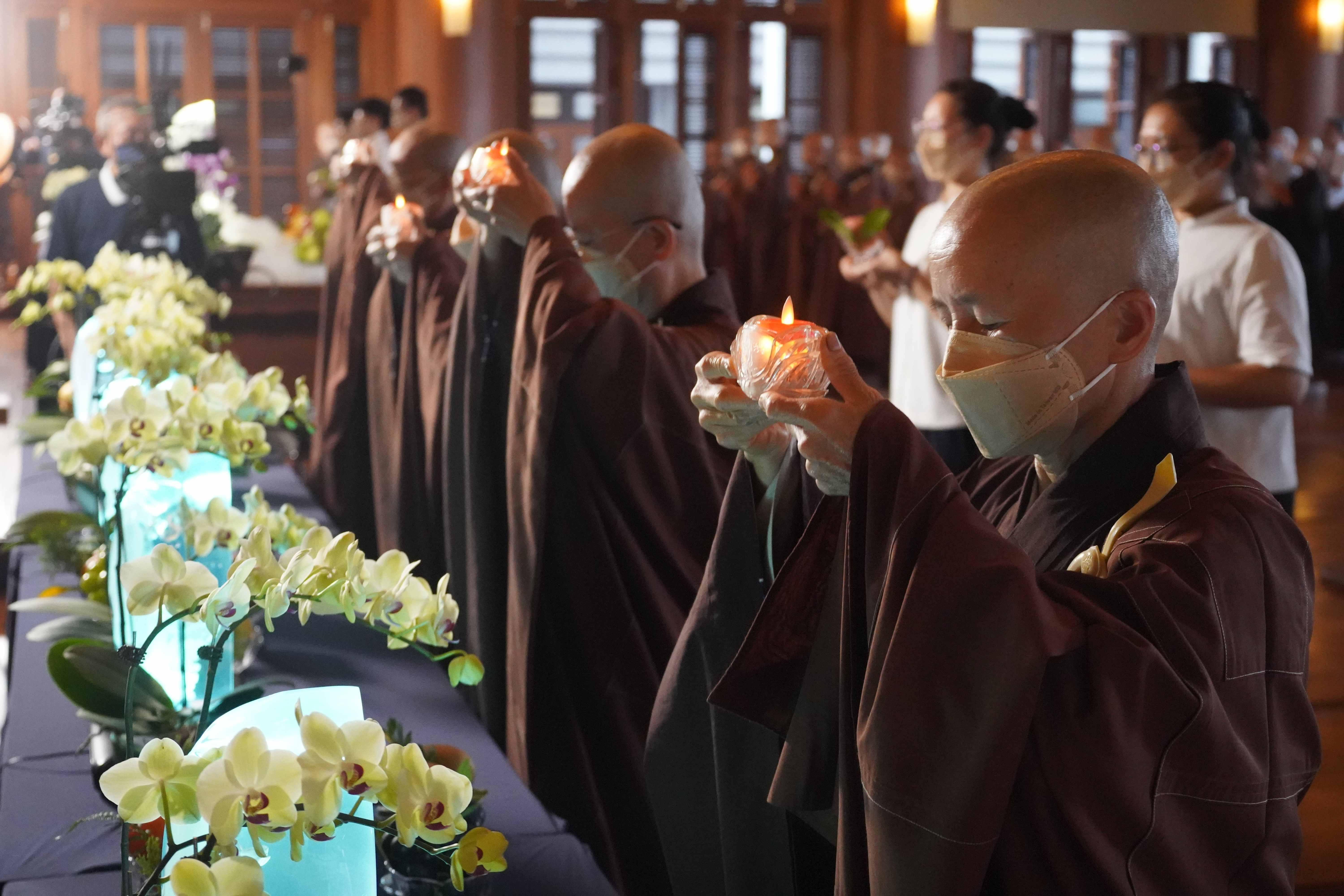 靜思精舍中元節祈福會 14個國家地區同步祈福
